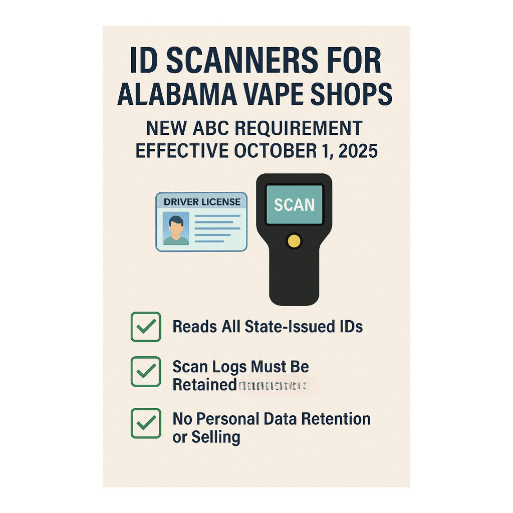 ID Scanners for Alabama Vape Shops | New ABC Law Oct 2025