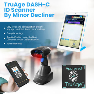 California Mobile Driver's License ID Scanner - Integrates with Point of Sale Systems