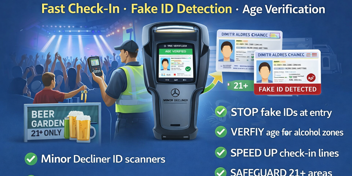 ID Scanners for 21+ Events & Festivals | Fast Age Verification and Fak