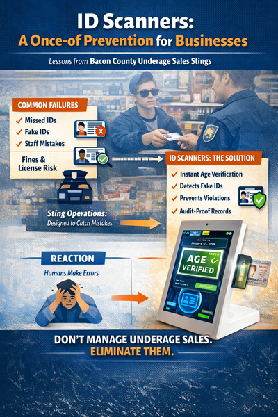 ID Scanners for Underage Sales Prevention | Stop Violations Before They Happen