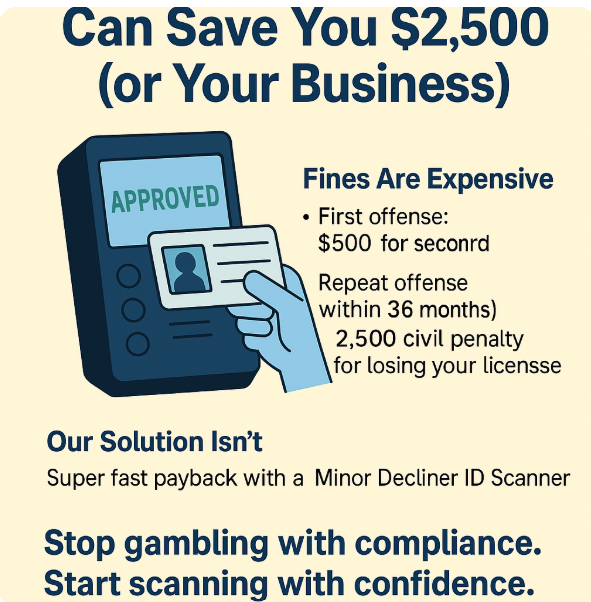 How an ID Scanner Can Save You $2,500 (or Your Business)