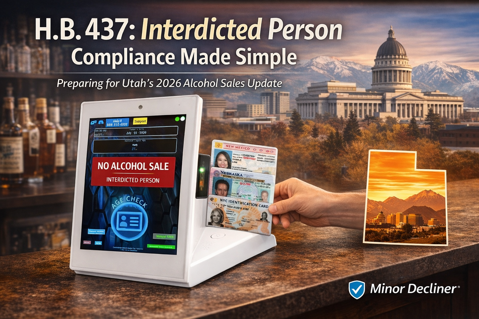 Utah Interdicted Person ID Scanner - H.B. 437 Alcohol Compliance