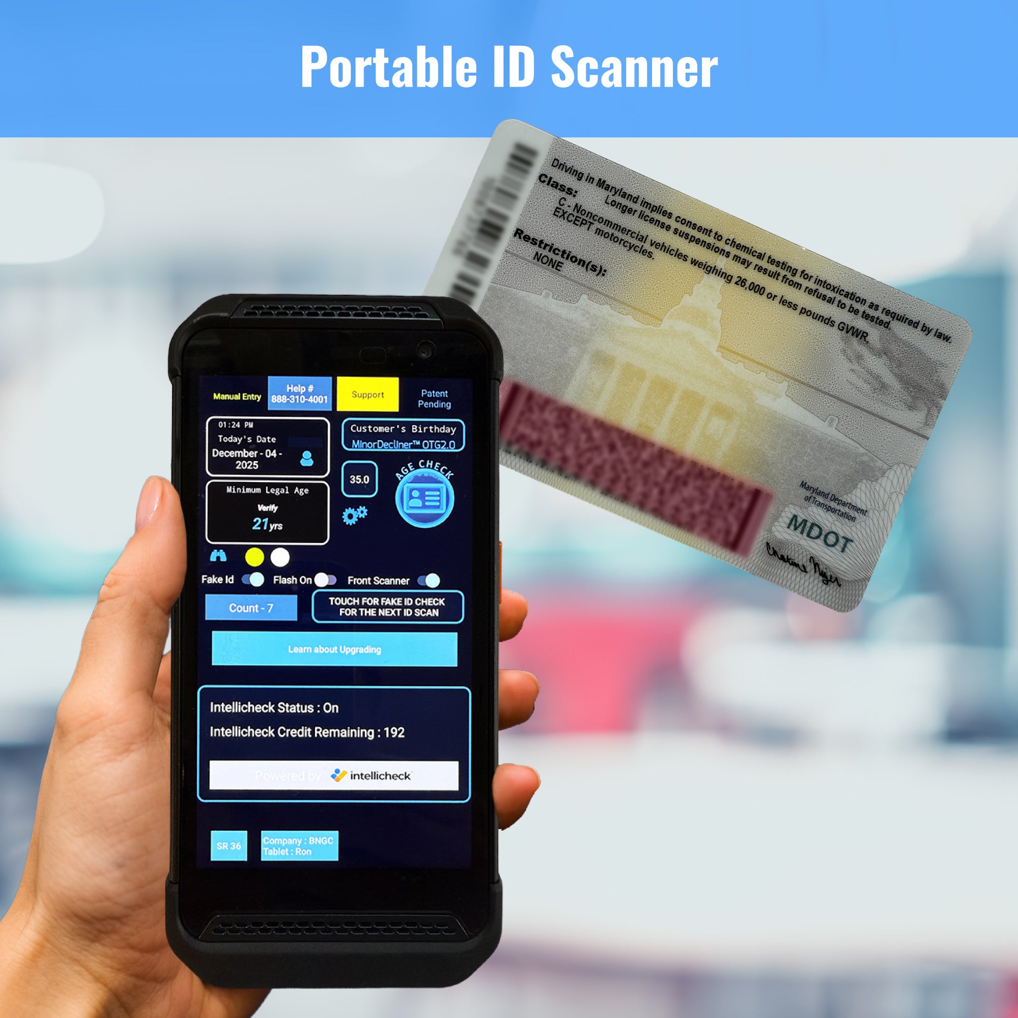 Mobile Driver’s License Scanner | mDL Scanner | Minor Decliner
