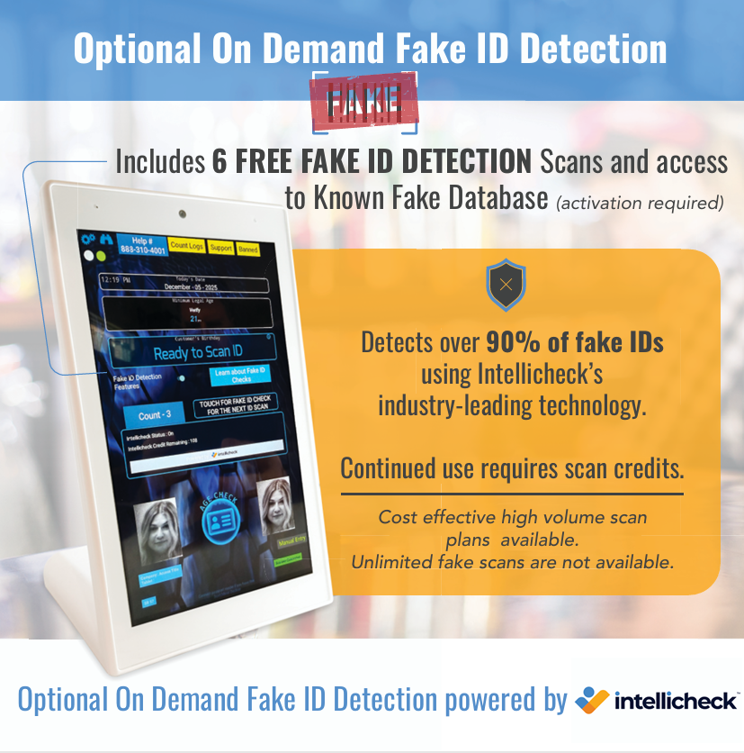 Imax Plus Rid Scanner Photo ID Scanner with Optional Photo Capture | Minor Decliner